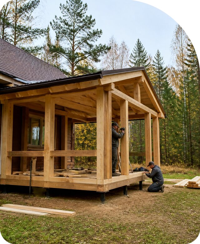 Строительство построек из бруса в Североуральске от 46355 р. | РадиДОМА-Сву