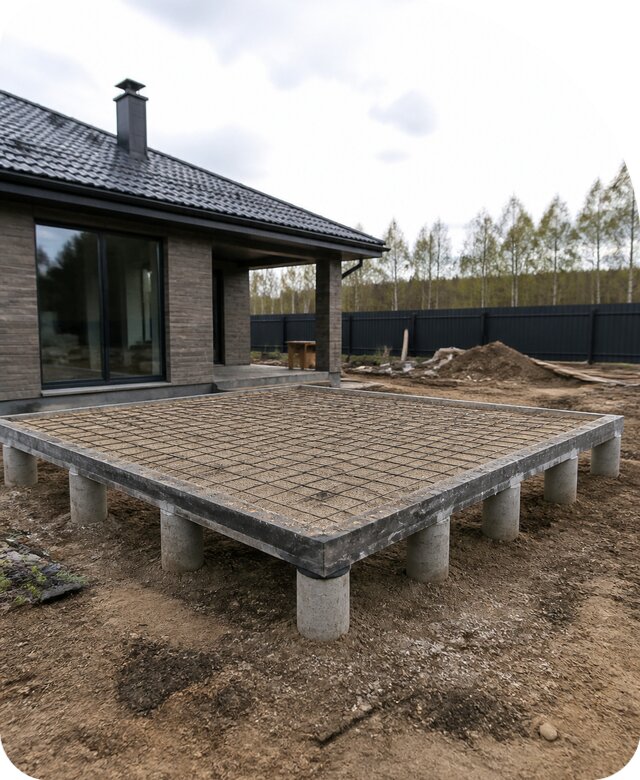 Фундамент для террасы под ключ в Североуральске от 6696 р. | РадиДОМА-Сву